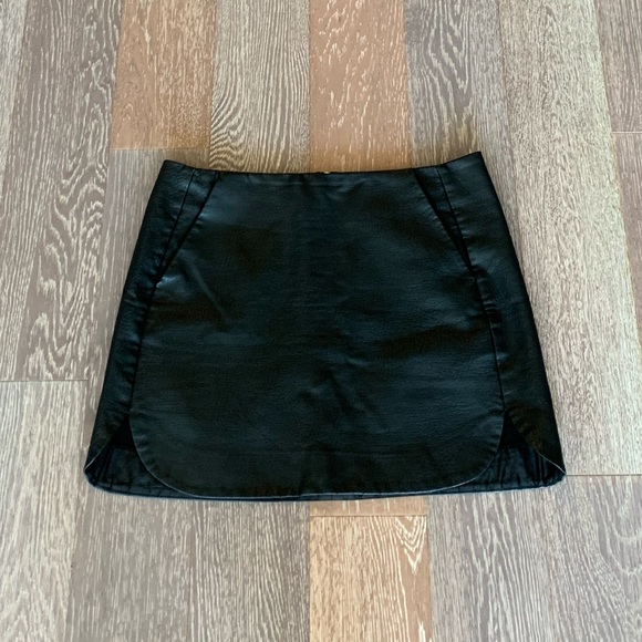 Topshop Dresses & Skirts - FAUX LEATHER SKIRT